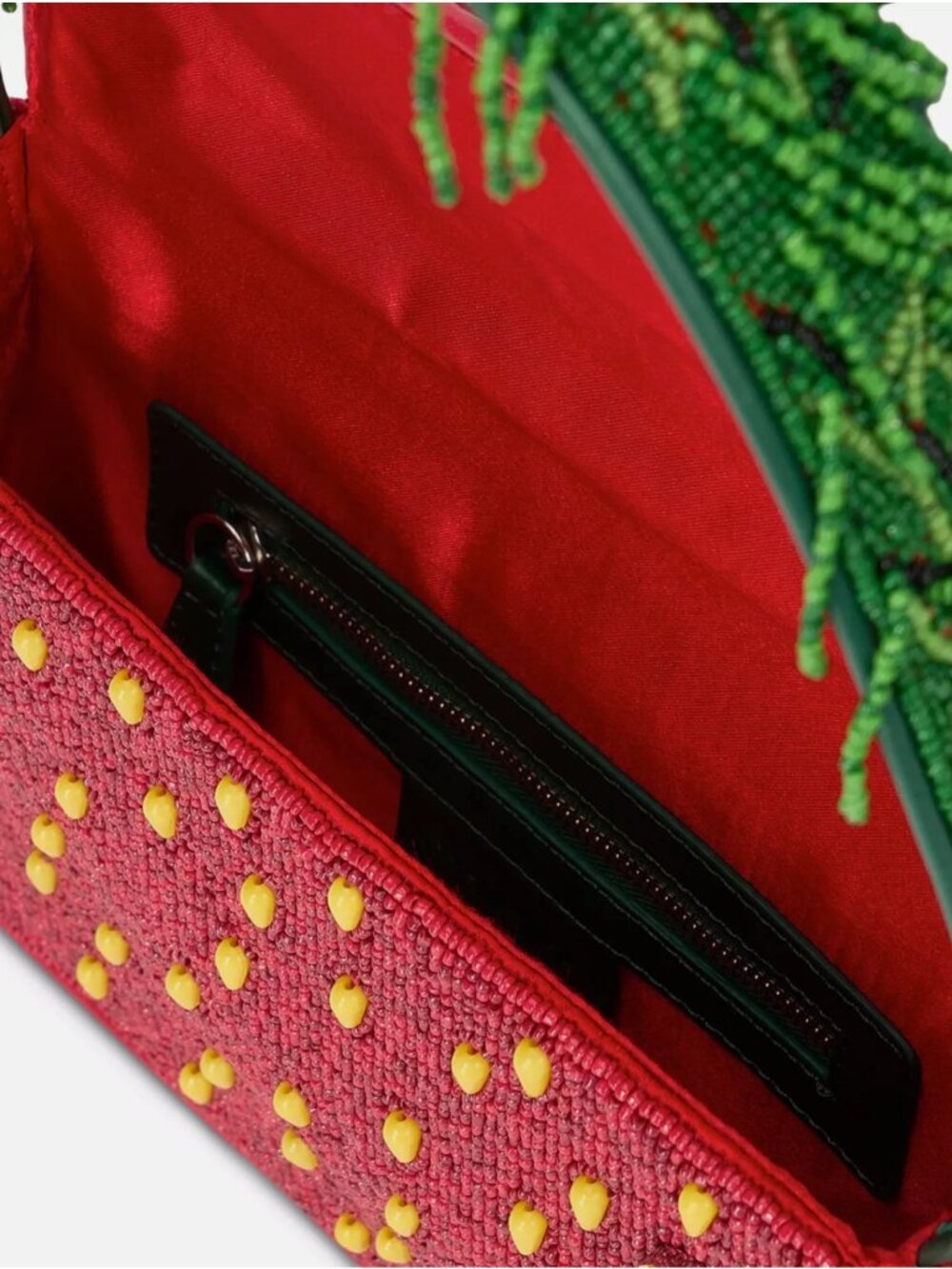 NEW Staud Tommy Beaded Bag Strawberry Dream MSRP $295 - Picture 3 of 5